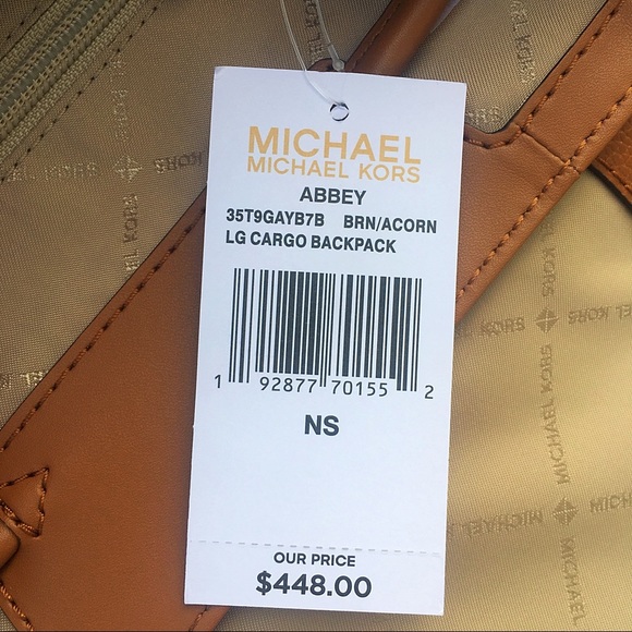 NWT Michael Kors Abbey LG Cargo Backpack - Picture 5 of 5